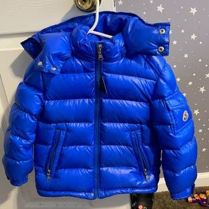 Kids moncler Maya coat (blue)